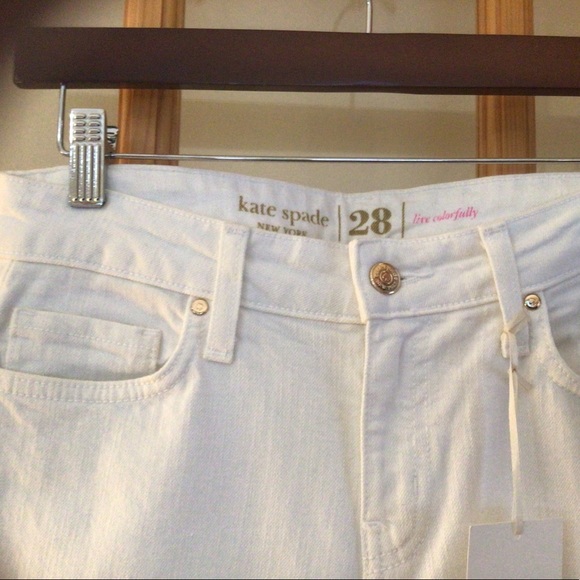 Kate Spade New York White Ankle Jeans - Picture 2 of 7